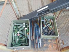 1 x Stillage of Wheel spanners, Torches ect