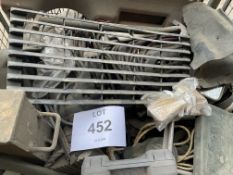 1X STILLAGE OF LAND-ROVER SPARES WORKSHOP TOOLS, AIR LINES, ETC