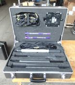 Kit of 4 Inspection Lamps with Cables ect in Protective Case