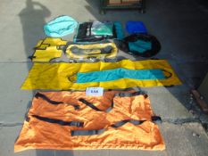Assortment of Various Sheets, Straps, Tarpaulin ect.