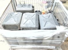 20 x 20 Litre Plastic Water Jerry Cans MoD Stock