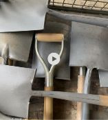 12X NEW UNISSUED MOD RESERVE STOCK DIGGING SPADES