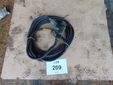 1 x British Army Nato Inter Vehicle Jump Start Cable, MoD Reserve Stock Serviceable