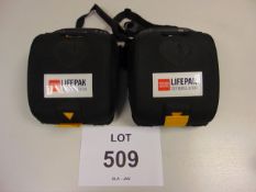 2 x Physio-Control Lifepak CR Plus Defibrillator Units - Fully Automatic