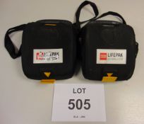 2 x Physio-Control Lifepak CR Plus Defibrillator Units - Fully Automatic