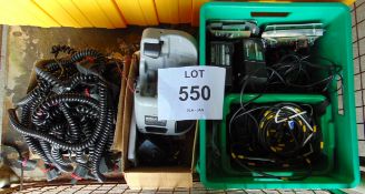 Assortment of Various Chargers, Cables and Lamp Spares ect.