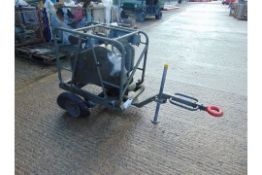 Petter - Lister Diesel Compressor on Trailer, Flat Tyres