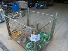 1STILLAGE OF LIFTING STRAPS,CHAINS, ETC