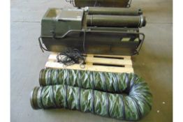 Dantherm VAM 15 Portable Workshop / Building Heater 240 Volt c/w accessories as shown