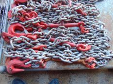 5 x New Unissued Heavy Duty Lashing Chains and Load Binders for Plant and Tank Transporters