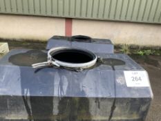 Q 2 X BRITISH ARMY 100 GAL WATER TRAILER MOUNTABLE TANK WITH FRAME AND FITTINGS