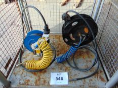 2 x Retractable Workshop Air Lines
