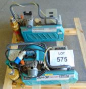 2 x Bauer Junior II Portable Single Phase Electric Air Compressor