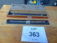 2 x Antique Parallel Navigation Rulers in Original Wooden Box