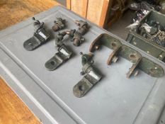 9 x Very Rare FV / Vehicle Spot Lamp Brackets Champ / Land Rover / Ferret etc etc