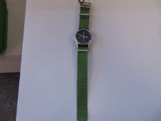 Rare Seiko Generation 1 Aircrew Chrono RAF Harrier Force Issue Nato Marks, Date 1988