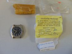 Unissued Hamilton W10 British Army Service Watch, Mechanical Movement Nato Marks S/No 3238, Date1973