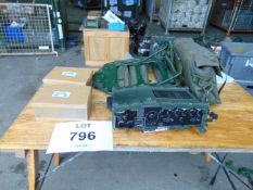 Clansman UK RT 320 HF Transmitter Receiver c/w 2 Spare Batteries etc