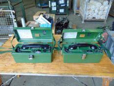 2 x UK PTC 405 Field Telephone Sets
