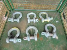 6 x 25ton HD Recovery D Shackles from MoD