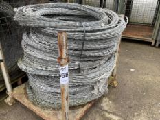 MOD STOCK 20+ BUNDLES OF GALVANISED RAZOR WIRE. 1 M CONCERTINA COILS STRETCHES TO APPROX. 40M UNUSED