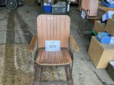 RARE ANTIQUE CINEMA SEAT VERY UNUSUAL
