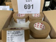 16X 50m ROLLS OF TAPE BUFF TAN LINEN NEW IN ORIGINAL PACKING