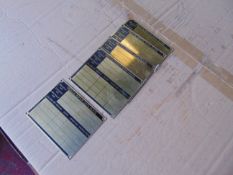 5 x Very Rare Genuine MoD Brass Vehicle Repair Plates