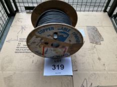 1X ROLL OF 4 CORE MAINS CABLE ON DRUM FROM MOD