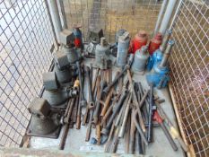 14 x 3 Ton - 10 Ton Vehicle Jacks + Handles, Wheel Spanners etc