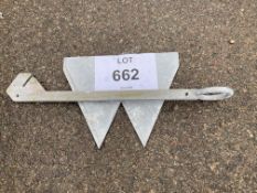 NEW UNISSUED GALVANISED WINCHING ANCHOR