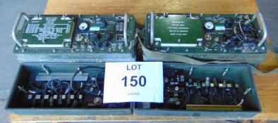 2 x Clansman Test Set Audio Equipment c/w Accessories & Instructions