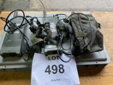 2X CLANSMAN UK/RT 349 TRANSMITTER RECEIVERS COMPLETE AS SHOWN.