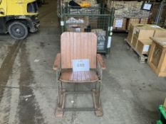 RARE ANTIQUE CINEMA SEAT VERY UNUSUAL.
