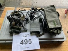 2X CLANSMAN UK RT 349 TRANSMITTER RECIEVER COMPLETE AS SHOWN.