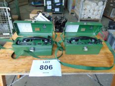 2 x UK PTC 405 Field Telephone Sets