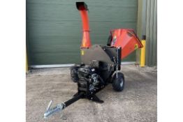 Brand New & Unused Armstrong DR-GS-15SF Electric start, Petrol Powered Hydraulic feed Wood Chipper