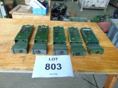 5 x UK RT 349 Clansman Transmitter Receivers