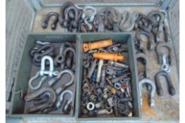 40 x Recovery D-Shackles & Pins - Various Sizes
