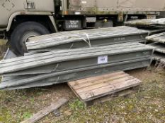 1X PAIR OF HEAVY DUTY ALUMINIUM 10 FT LOADING RAMPS DESIGNED FOR LOADING TANK/ MILITARY EQUIPMENT