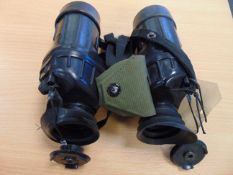 British Army AVIMO 7x42 L12A1 Self Focusing Water Proof Binos c/w Filters, Covers and Strap