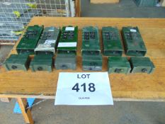 6 x Clansman UK/RT 349 Transmitter Receivers c/w Battery Pack