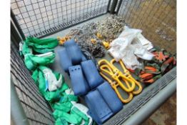 1x Stillage Unissued Lifting Strops, Securing Chains, Straps Fittings etc