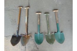 5 x MoD Issue Pioneer Spades