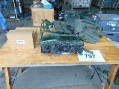 Clansman UK RT 320 HF Transmitter Receiver c/w 2 Spare Batteries etc