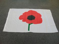 Poppy Flag - 5ft x 3ft with Metal Eyelets.