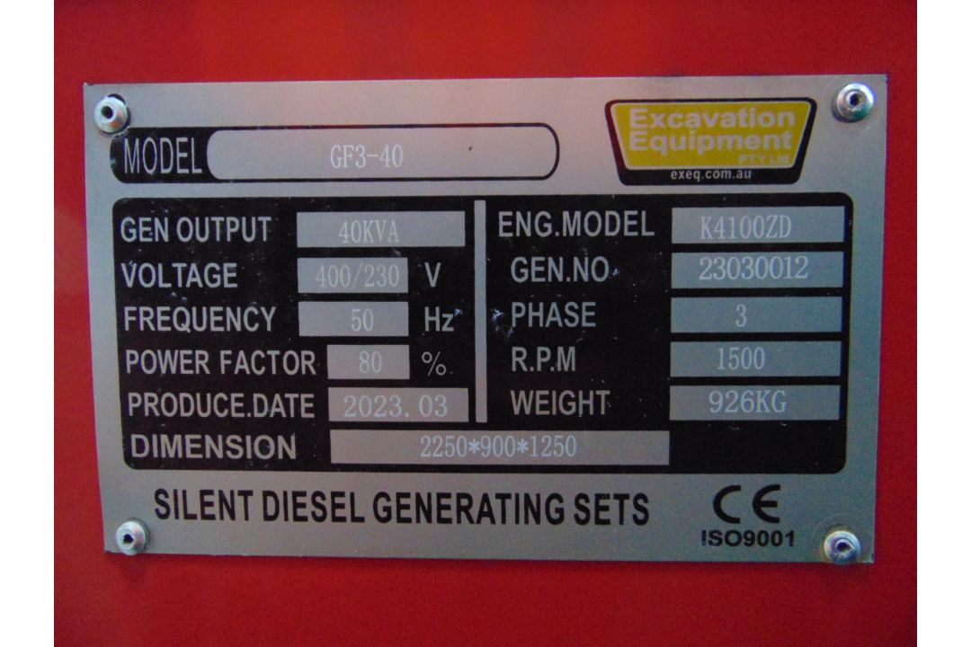 2023 New Unused 40 KVA Silent Diesel Generator - 3 Phase 400/230V - Image 7 of 14