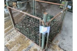 Stillage of Woodland Camouflage Netting