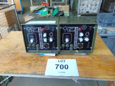 2 x UK/RT 353 VHF Simulated Radio for Land Rover Etc Vehicle Installation and Training