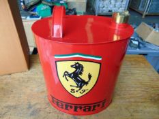 Ferrari Hand Painted 1 Gall Fuel/Oil Can with Brass Cap